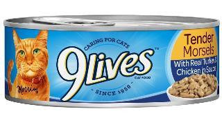 9Lives Tender Morsels With Real Turkey & Chicken In Sauce Wet Cat Food 5x4-5.5Z on Sale