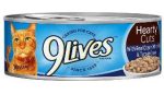 9Lives Hearty Cuts With Real Ocean Whitefish & Tuna In Gravy Wet Cat Food 5x4-5.5Z Cheap