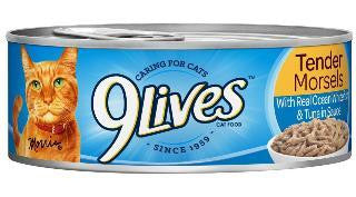 9Lives Tender Morsels With Real Ocean Whitefish & Tuna In Sauce Wet Cat Food 5x4-5.5Z Online Sale