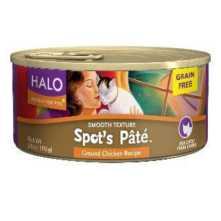 Halo Spot s Pate Cat Grain-Free Ground Chicken 12-5.5 oz. Hot on Sale