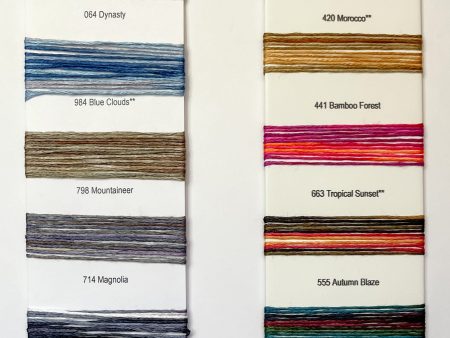 Bambu 7 Variegated Color Card Hot on Sale