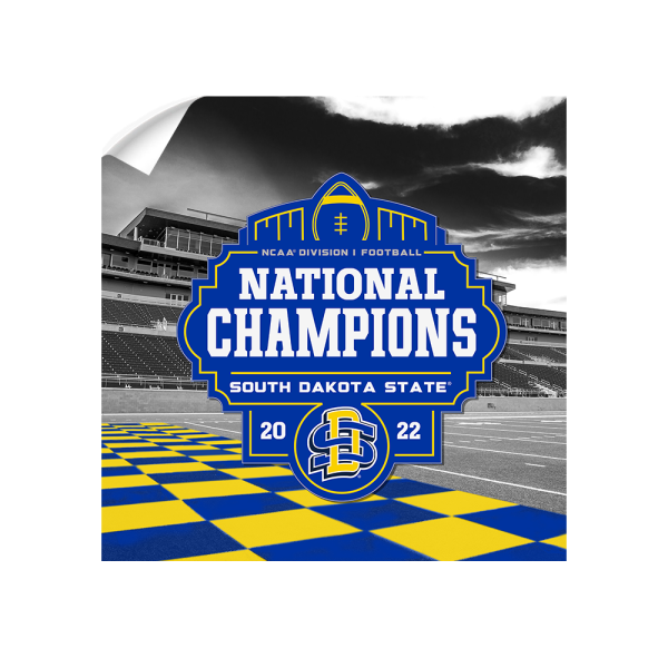 South Dakota State Jackrabbits - SDSU National Champions Checkerboard End Zone Fashion