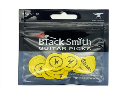 Black Smith Teardrop Guitar Pick (Bag of 12) - 1.0mm (Yellow) - TDP010YW-H on Sale