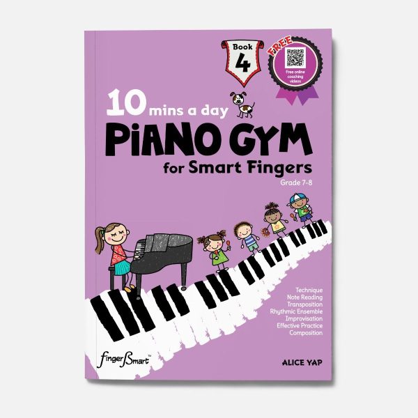 10 Mins A Day Piano Gym for Smart Fingers Book 4 For Discount