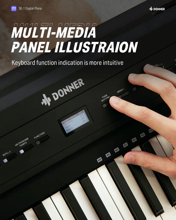 DONNER Digital Piano SE-1 Black Fashion