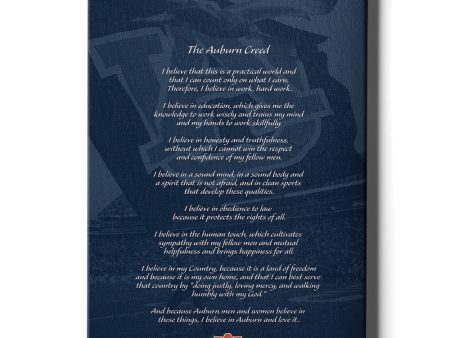 Auburn Tigers - The Auburn Creed over Jordan-Hare Stadium Online