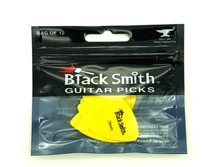 Black Smith Triangle Guitar Pick (Bag of 12) - 0.73mm (Yellow) - TAP073YW-M Discount