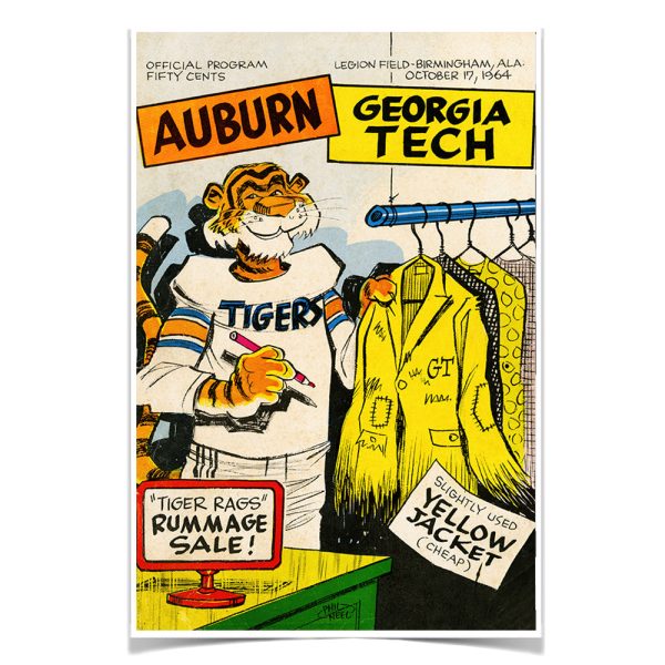 Auburn Tigers - Vintage Tiger Rags Rummage Sale For Cheap