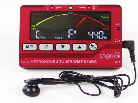 Cherub 3 in 1 Metronome Tuner WMT-578RC Red Fashion