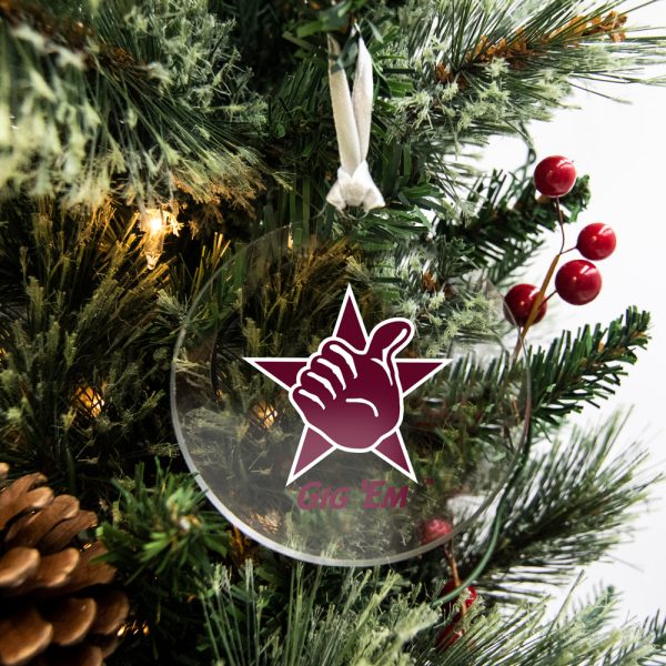 Texas A&M Aggies - Gig  Em Bag Tag & Ornament Online Hot Sale