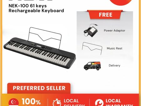 NUX NEK-100 61 keys Rechargeable Keyboard Sale