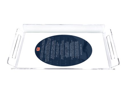 Auburn Tigers - The Auburn Creed Over Samford Decorative Tray Hot on Sale