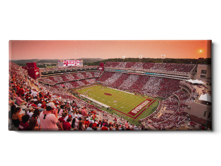 Arkansas Razorbacks - Aerial Donald W. Reynolds Razorback Stadium Stripe Out Panoramic Cheap