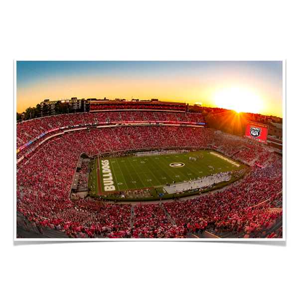 Georgia Bulldogs - Sanford Stadium Sunset Supply