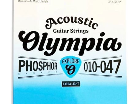 Olympia XP-A1047 P Acoustic Guitar String Phosphor Bronze 010-047 (Explore Series) Hot on Sale