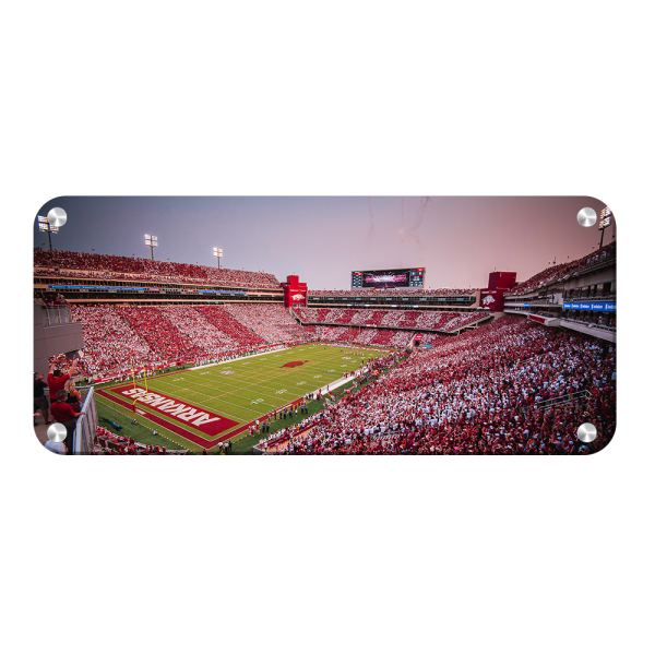 Arkansas Razorbacks - Touchdown Arkansas Stripe Out Panoramic Sale