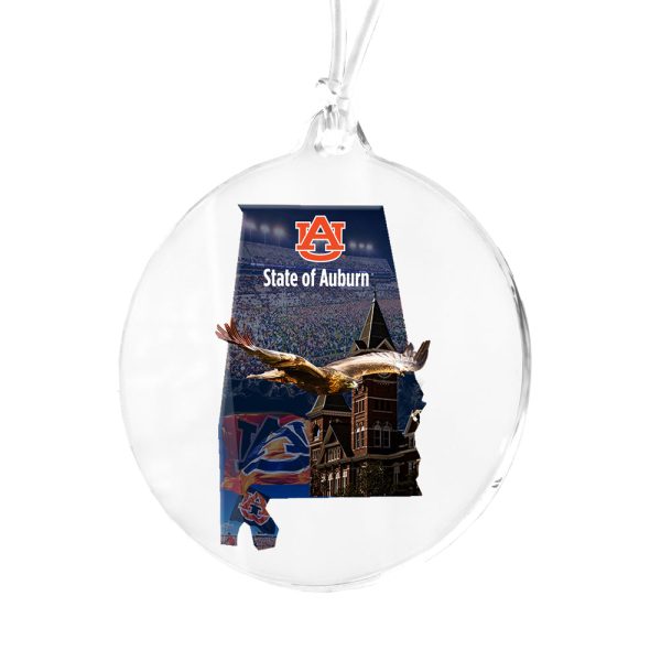 Auburn Tigers - State of Auburn Ornament & Bag Tag Cheap