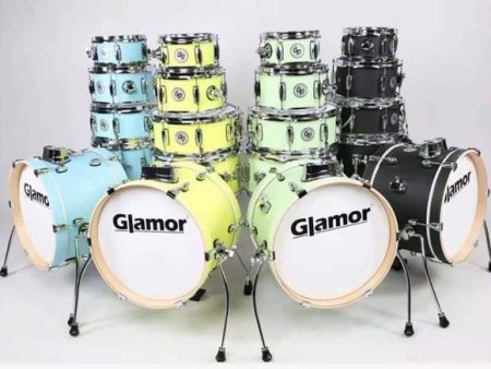 Glamor SMART 5-piece Acoustic Mini Drum Set - Deep Black Cheap