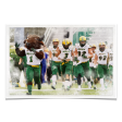 North Dakota State Bison - NDSU Running onto the Field Watercolor Cheap