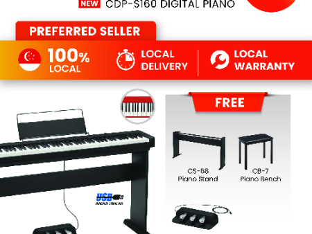 Casio Digital Piano CDP-S160 Black Sale