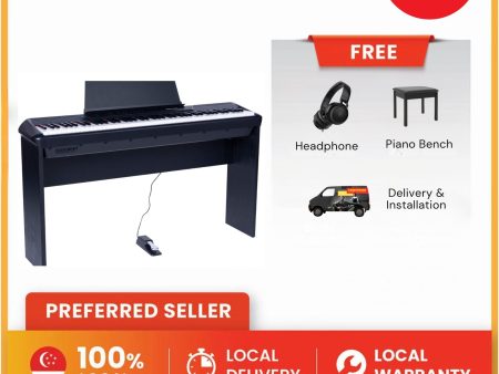 Pearl River Digital Piano P-60 Black (with 3 pedal + stand) Supply