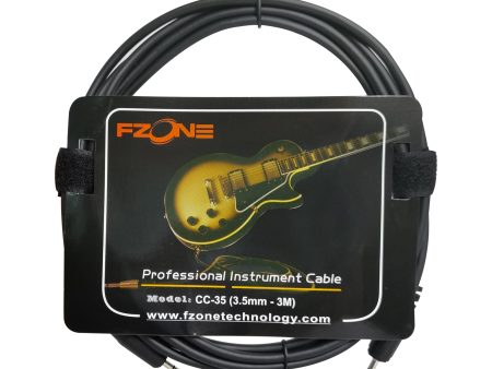 Fzone CC-35 3.5mm to 3.5mm stereo jack cable black 3M Supply