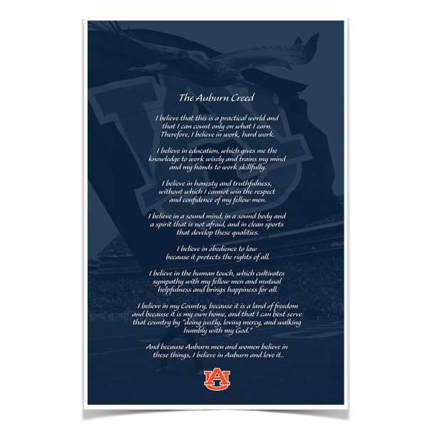 Auburn Tigers - The Auburn Creed over Jordan-Hare Stadium Online