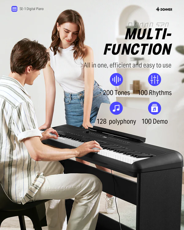 DONNER Digital Piano SE-1 Black Fashion