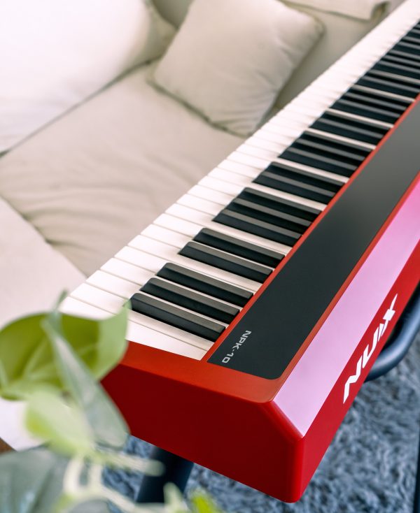 NUX Digital Piano -NPK-10 (Red) - with wooden stand (Black) NPS-1 Hot on Sale