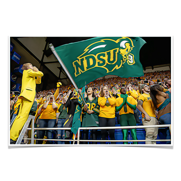 North Dakota State Bison - NDSU Cheer Oil Paint Sale