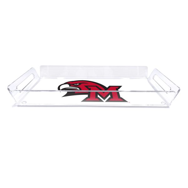 Miami RedHawks - M RedHawks Logo Decorative Tray Discount