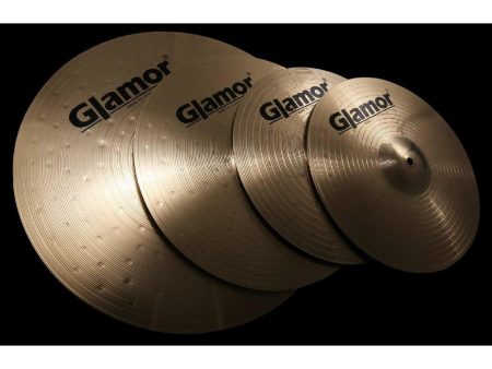 Glamor R8 Standard Cymbal Set - 14  Hi-hat, 16  Crash, 20  Ride (FREE Cymbal Bag) Hot on Sale