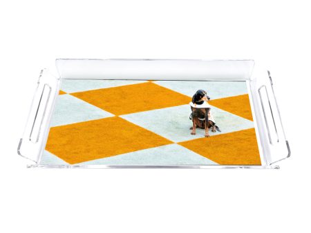 Tennessee Volunteers - Checkerboard Smokey Decorative Serving Tray Fashion