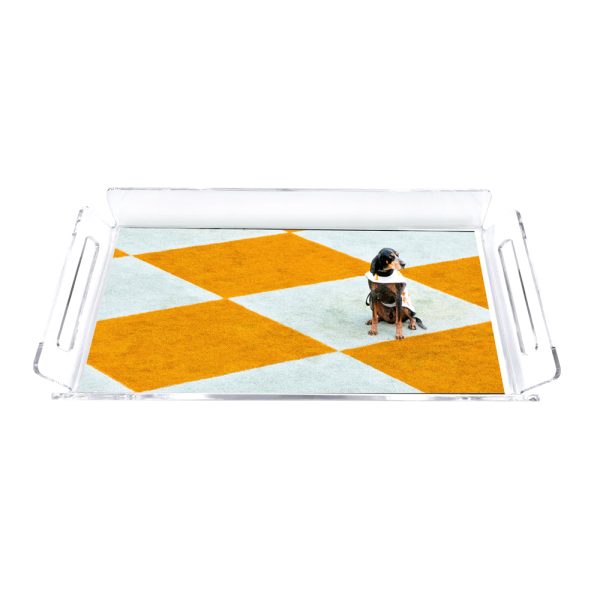 Tennessee Volunteers - Checkerboard Smokey Decorative Serving Tray Fashion