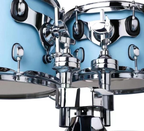 Glamor K1 Knight Series 5-piece Acoustic Drum Set - Lake Blue Online Hot Sale