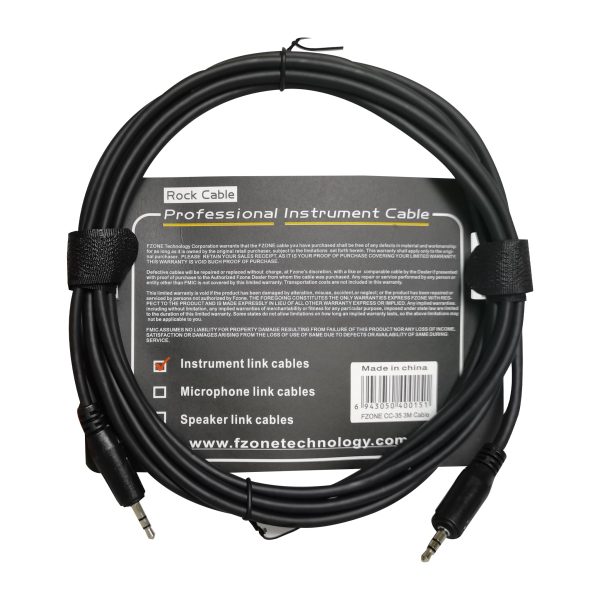 Fzone CC-35 3.5mm to 3.5mm stereo jack cable black 3M Supply