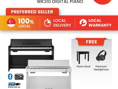 NUX Digital Piano - WK310 Black Hot on Sale