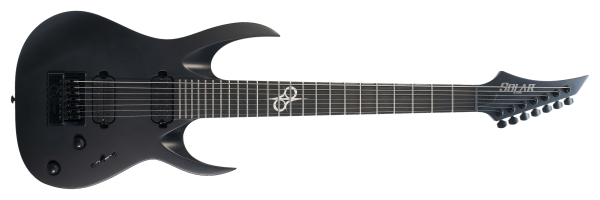 SOLAR A1.7C Electric Guitar - Carbon Black Matte Supply