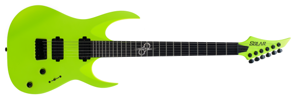 SOLAR A2.6LN Electric Guitar - Lemon Neon Matte on Sale