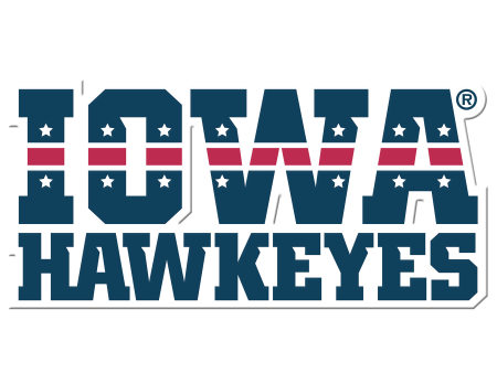 Iowa Hawkeyes - Iowa Hawkeyes Stars and Stripes Single Layer Dimensional For Cheap