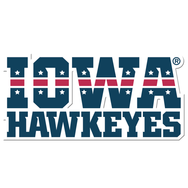 Iowa Hawkeyes - Iowa Hawkeyes Stars and Stripes Single Layer Dimensional For Cheap