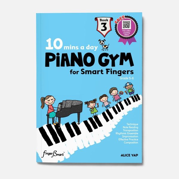 10 Mins A Day Piano Gym for Smart Fingers Book 3 Supply