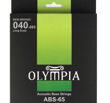 Olympia ABS 65 Acoustic Bass Strings (040-095) 80 20 Bronze Cheap