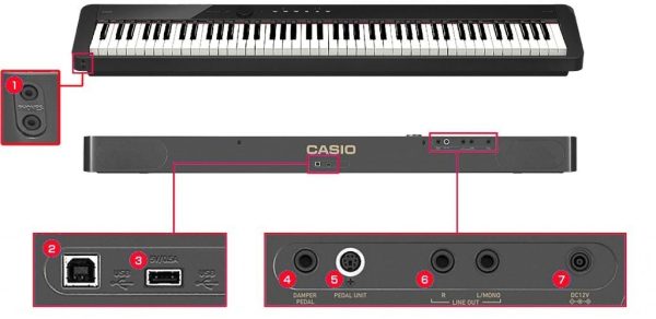 Casio Digital Piano PX-S1100 Black Sale