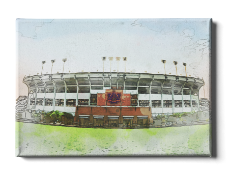 Auburn Tigers - Jordan-Hare Stadium Watercolor Sale