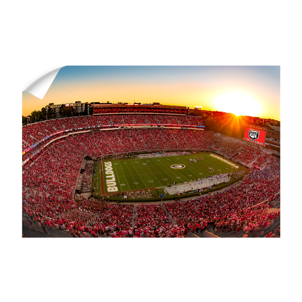 Georgia Bulldogs - Sanford Stadium Sunset Supply