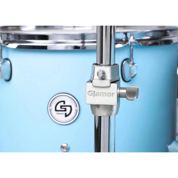 Glamor K1 Knight Series 5-piece Acoustic Drum Set - Lake Blue Online Hot Sale