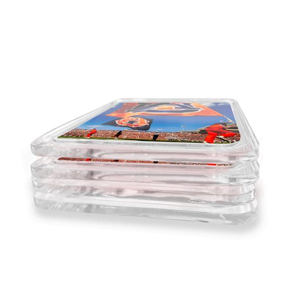 Auburn Tigers - Cheer Flags Drink Coaster Hot on Sale