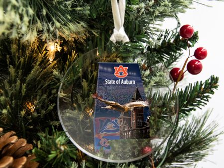 Auburn Tigers - State of Auburn Ornament & Bag Tag Cheap