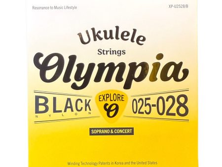 Olympia XP-U2528 B Ukulele String Black Nylon Soprano Concert (Explore Series) Online Hot Sale